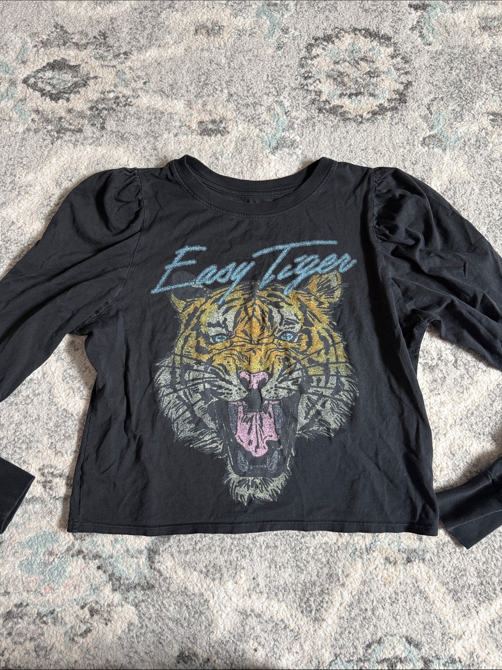 Odd People Easy Tiger Puff Sleeve Shirt